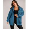 image:imageZEAGOO Hoodies Women Zip Up Hoodie Oversized Sweatshirt Fleece Jackets Spring Fall Winter Coats 2026 FashionBluegreen