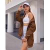image:imageZEAGOO Hoodies Women Zip Up Hoodie Oversized Sweatshirt Fleece Jackets Spring Fall Winter Coats 2026 FashionBrown