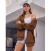 image:imageZEAGOO Hoodies Women Zip Up Hoodie Oversized Sweatshirt Fleece Jackets Spring Fall Winter Coats 2026 FashionBrown