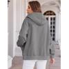 image:imageZEAGOO Hoodies Women Zip Up Hoodie Oversized Sweatshirt Fleece Jackets Spring Fall Winter Coats 2026 FashionDark Grey