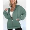 image:imageZEAGOO Hoodies Women Zip Up Hoodie Oversized Sweatshirt Fleece Jackets Spring Fall Winter Coats 2026 FashionGreen