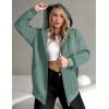 image:imageZEAGOO Hoodies Women Zip Up Hoodie Oversized Sweatshirt Fleece Jackets Spring Fall Winter Coats 2026 FashionGreen