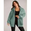 image:imageZEAGOO Hoodies Women Zip Up Hoodie Oversized Sweatshirt Fleece Jackets Spring Fall Winter Coats 2026 FashionGreen