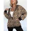 image:imageZEAGOO Hoodies Women Zip Up Hoodie Oversized Sweatshirt Fleece Jackets Spring Fall Winter Coats 2026 FashionLeopard Print