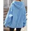 image:imageZEAGOO Hoodies Women Zip Up Hoodie Oversized Sweatshirt Fleece Jackets Spring Fall Winter Coats 2026 FashionLight Blue