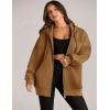 image:imageZEAGOO Hoodies Women Zip Up Hoodie Oversized Sweatshirt Fleece Jackets Spring Fall Winter Coats 2026 FashionLight Brown Color