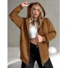 image:imageZEAGOO Hoodies Women Zip Up Hoodie Oversized Sweatshirt Fleece Jackets Spring Fall Winter Coats 2026 FashionLight Brown Color