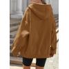 image:imageZEAGOO Hoodies Women Zip Up Hoodie Oversized Sweatshirt Fleece Jackets Spring Fall Winter Coats 2026 FashionLight Brown Color