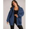 image:imageZEAGOO Hoodies Women Zip Up Hoodie Oversized Sweatshirt Fleece Jackets Spring Fall Winter Coats 2026 FashionNavy Blue