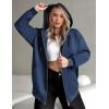 image:imageZEAGOO Hoodies Women Zip Up Hoodie Oversized Sweatshirt Fleece Jackets Spring Fall Winter Coats 2026 FashionNavy Blue