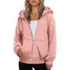 image:imageZEAGOO Hoodies Women Zip Up Hoodie Oversized Sweatshirt Fleece Jackets Spring Fall Winter Coats 2026 FashionPink