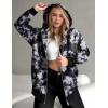 image:imageZEAGOO Hoodies Women Zip Up Hoodie Oversized Sweatshirt Fleece Jackets Spring Fall Winter Coats 2026 FashionTie Dye