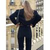 image:imageZeagoo Women Bomber Jacket Casual Button Down Varsity Jackets Shackets With Pockets OutwearNavy Blue