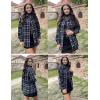 image:imageZeagoo Women Flannel Shacket Jacket Plaid Button Down Long Sleeve Shirt Fall Outfits 2026Black