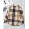 image:imageZeagoo Women Flannel Shacket Jacket Plaid Button Down Long Sleeve Shirt Fall Outfits 2026Brown 2