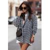 image:imageZeagoo Women Flannel Shacket Jacket Plaid Button Down Long Sleeve Shirt Fall Outfits 2026Houndstooth 1