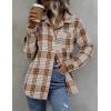 image:imageZeagoo Women Flannel Shacket Jacket Plaid Button Down Long Sleeve Shirt Fall Outfits 2026Houndstooth 2