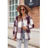 image:imageZeagoo Women Flannel Shacket Jacket Plaid Button Down Long Sleeve Shirt Fall Outfits 2026Red Plaidgz543