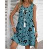image:imageZeagoo Summer Dresses for Women 2026 Sleeveless Casual Floral Tshirt Sundress with Pockets Loose Tank Beach DressSf237