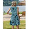 image:imageZeagoo Summer Dresses for Women 2026 Sleeveless Casual Floral Tshirt Sundress with Pockets Loose Tank Beach DressSf237