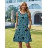 image:imageZeagoo Summer Dresses for Women 2026 Sleeveless Casual Floral Tshirt Sundress with Pockets Loose Tank Beach DressSf237