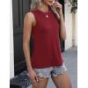 image:imageZeagoo Womens 2026 Tank Tops Casual Crewneck Sleeveless T Shirts Loose Fit Summer Tunic Blouse1wine Red