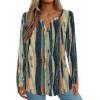 image:imageZeagoo Womens Long Sleeve Tops 2026 V Neck Pleated Shirts Dressy Casual Tunic Blouses Loose Fit Fall Fashion ClothesCx289