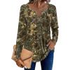 image:imageZeagoo Womens Long Sleeve Tops 2026 V Neck Pleated Shirts Dressy Casual Tunic Blouses Loose Fit Fall Fashion ClothesCx295