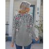 image:imageZeagoo Womens Long Sleeve Tops 2026 V Neck Pleated Shirts Dressy Casual Tunic Blouses Loose Fit Fall Fashion ClothesHf36
