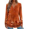 image:imageZeagoo Womens Long Sleeve Tops 2026 V Neck Pleated Shirts Dressy Casual Tunic Blouses Loose Fit Fall Fashion ClothesMz867