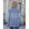 image:imageZeagoo Womens Long Sleeve Tops 2026 V Neck Pleated Shirts Dressy Casual Tunic Blouses Loose Fit Fall Fashion ClothesSf166