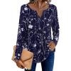 image:imageZeagoo Womens Long Sleeve Tops 2026 V Neck Pleated Shirts Dressy Casual Tunic Blouses Loose Fit Fall Fashion ClothesSf180
