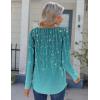 image:imageZeagoo Womens Long Sleeve Tops 2026 V Neck Pleated Shirts Dressy Casual Tunic Blouses Loose Fit Fall Fashion ClothesXh363