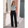 image:imageZeagoo Womens Silk Satin Tank Tops Crew Neck Pleated Camisole Sleeveless Business Work Blouse Dressy Casual Summer ShirtLight Grey