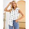 image:imageZeagoo Womens Sleeveless Button Down Shirts Blouses Solid Casual Basic V Neck Tank Tops for Work SXXLJh599
