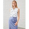 image:imageZeagoo Womens Sleeveless Button Down Shirts Blouses Solid Casual Basic V Neck Tank Tops for Work SXXLJh599