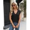 image:imageZeagoo Womens Sleeveless Sweaters Vest V Neck Lightweight Knit Pullover Sweater Dressy Summer TopsBlack