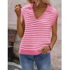 image:imageZeagoo Womens Sleeveless Sweaters Vest V Neck Lightweight Knit Pullover Sweater Dressy Summer TopsTw570