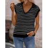 image:imageZeagoo Womens Sleeveless Sweaters Vest V Neck Lightweight Knit Pullover Sweater Dressy Summer TopsTw599