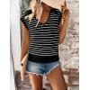 image:imageZeagoo Womens Sleeveless Sweaters Vest V Neck Lightweight Knit Pullover Sweater Dressy Summer TopsTw599