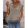image:imageZeagoo Womens Sleeveless Sweaters Vest V Neck Lightweight Knit Pullover Sweater Dressy Summer TopsTw709