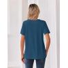 image:imageZeagoo Womens Summer Tops V Neck Short Sleeve Shirts Dressy Casual Blouse Spring Vacation Tshirts ClothesDark Blue