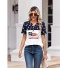 image:imageZeagoo Womens Summer Tops V Neck Short Sleeve Shirts Dressy Casual Blouse Spring Vacation Tshirts ClothesGq39