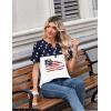 image:imageZeagoo Womens Summer Tops V Neck Short Sleeve Shirts Dressy Casual Blouse Spring Vacation Tshirts ClothesGq39