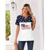 image:imageZeagoo Womens Summer Tops V Neck Short Sleeve Shirts Dressy Casual Blouse Spring Vacation Tshirts ClothesGq39