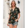image:imageZeagoo Womens Tops Short Sleeve V Neck Tee Shirts Cute Dressy Casual Clothing Business Work BlouseMaple Leaf Wf157