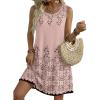 image:imageZeagoo Summer Dresses for Women 2026 Sleeveless Casual Floral Tshirt Sundress with Pockets Loose Tank Beach DressSf190