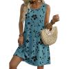 image:imageZeagoo Summer Dresses for Women 2026 Sleeveless Casual Floral Tshirt Sundress with Pockets Loose Tank Beach DressSf237