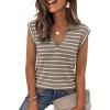 image:imageZeagoo Womens Sleeveless Sweaters Vest V Neck Lightweight Knit Pullover Sweater Dressy Summer TopsTw709