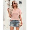 image:imageZeagoo Womens Tops Short Sleeve V Neck Tee Shirts Cute Dressy Casual Clothing Business Work BlousePink Polka Dots Jh1